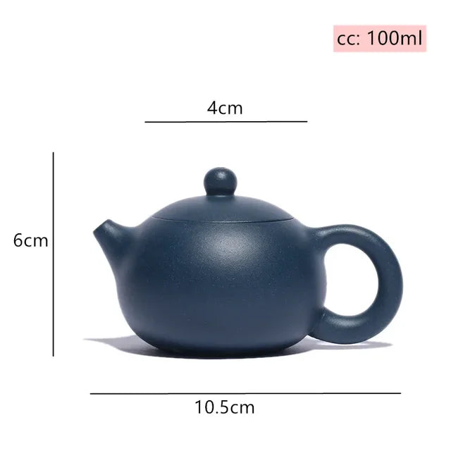 100ml Yixing Handmade Purple Clay Teapots Ball Shaped Infuser Xishi Tea Pot Beauty Kettle Customized Zisha Tea Set Authentic