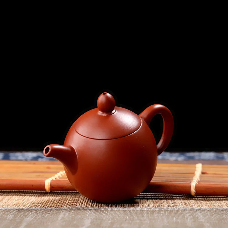 120ml 9-hole Yixing Handmade Red Clay Teapot / Xishi Longdan Teapot/filtered Small Bubble Teapot 11x8cm