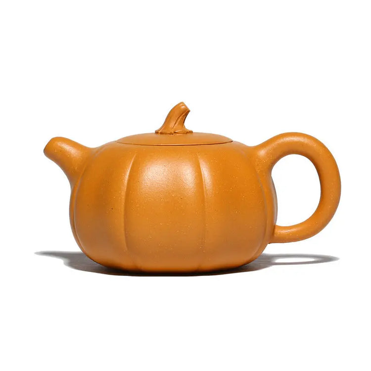 220ml Chinese Yixing Purple Clay Teapot Pumpkin Shape Tea Infuser Household Filter Beauty Kettle Zisha Tea Ceremony Accessories