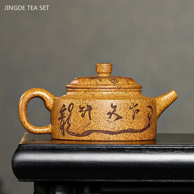 240ml Tradition Section Mud Filter Teapot Master Handmade Yixing Purple Clay Tea Pot Custom Tea Accessories Zisha Tea Set