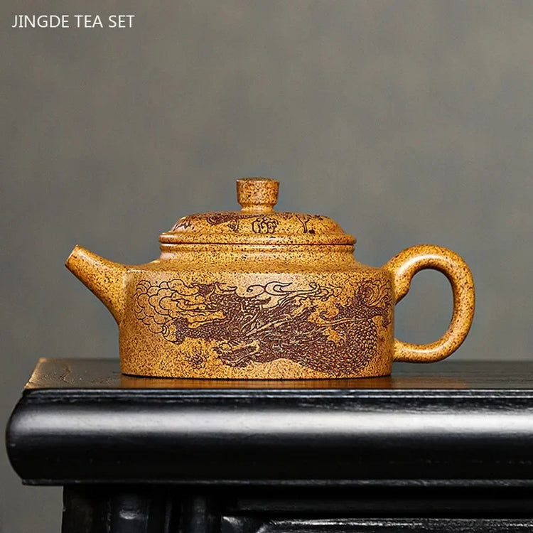 240ml Tradition Section Mud Filter Teapot Master Handmade Yixing Purple Clay Tea Pot Custom Tea Accessories Zisha Tea Set