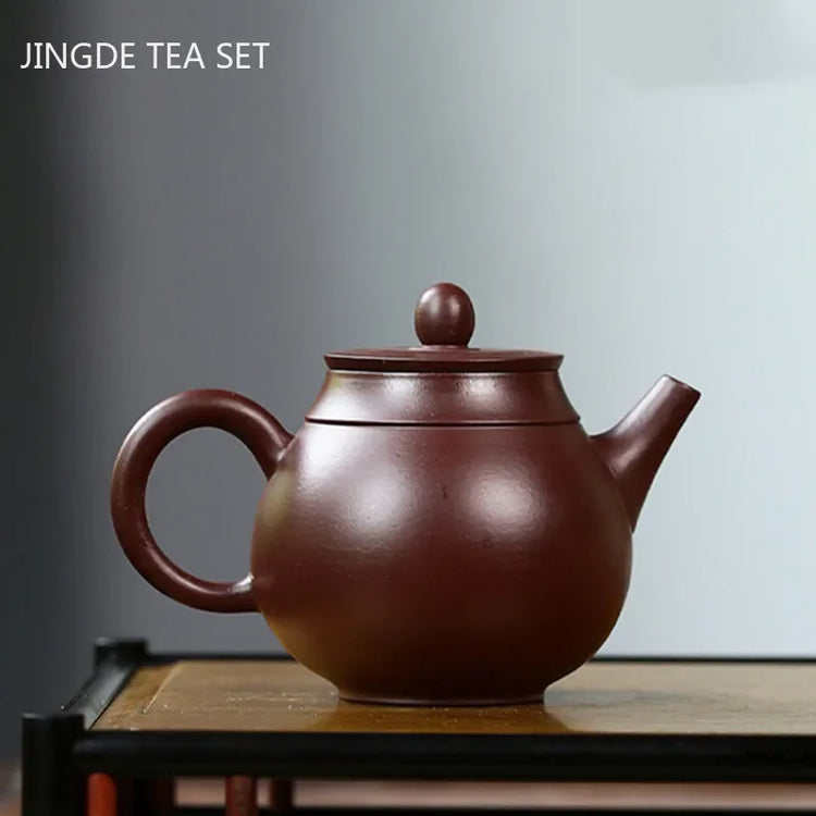 Creative Yixing Purple Clay Teapot Master Handmade Zhu Mud Teapot Home Filter Beauty Tea Maker Chinese Zisha Tea Sets 150ml