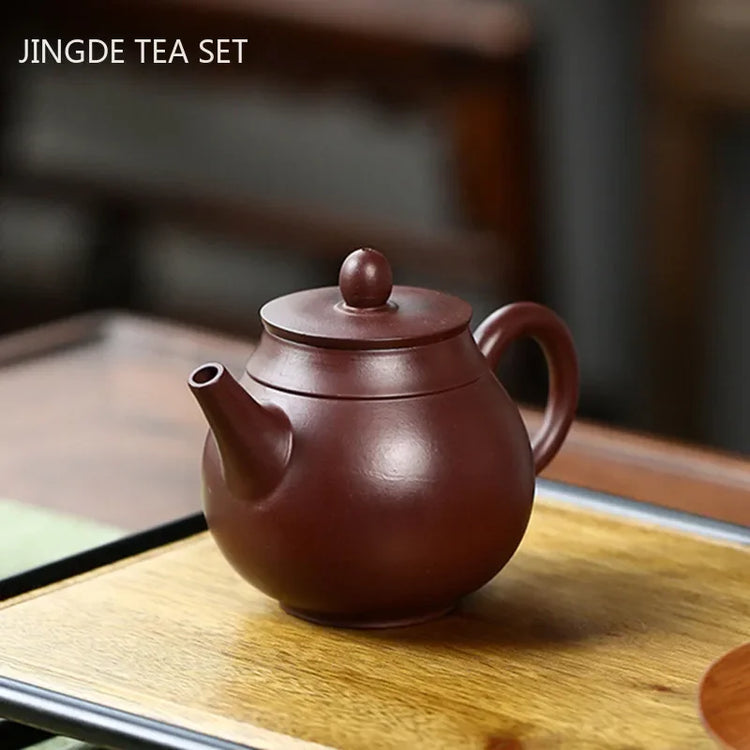 Creative Yixing Purple Clay Teapot Master Handmade Zhu Mud Teapot Home Filter Beauty Tea Maker Chinese Zisha Tea Sets 150ml