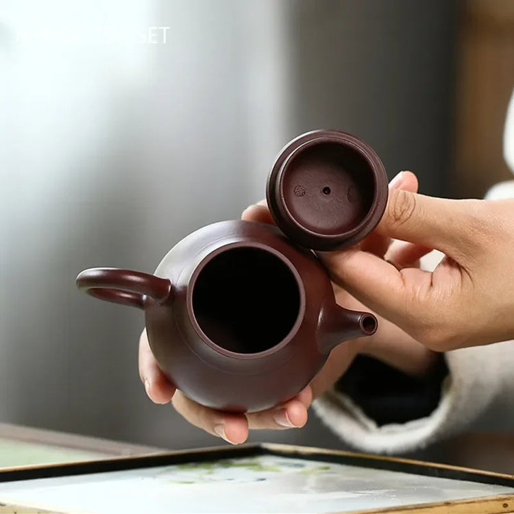 Creative Yixing Purple Clay Teapot Master Handmade Zhu Mud Teapot Home Filter Beauty Tea Maker Chinese Zisha Tea Sets 150ml