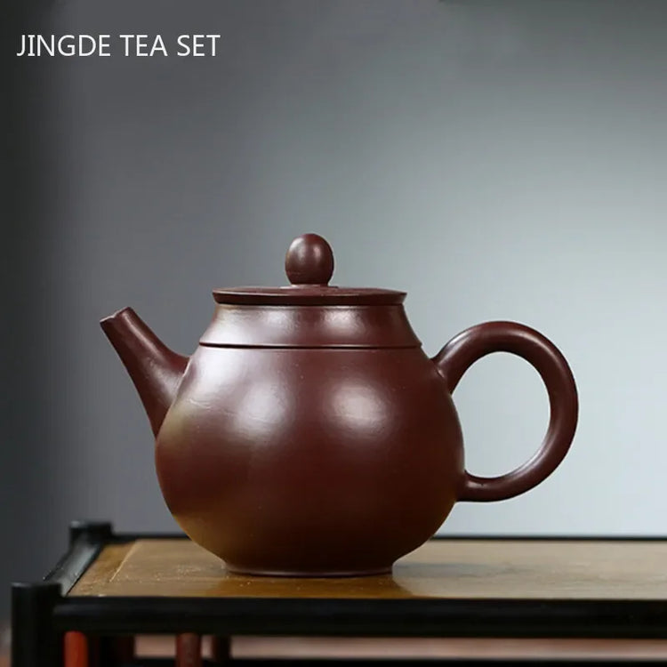 Creative Yixing Purple Clay Teapot Master Handmade Zhu Mud Teapot Home Filter Beauty Tea Maker Chinese Zisha Tea Sets 150ml