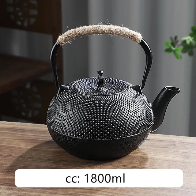 Japanese Cast Iron Teapot Retro Tea Pot and Cup Set Outdoor Tea Cooker Special Tea Set Puer Beauty Teaware Household Teakettle