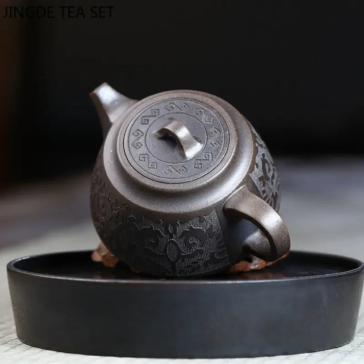 Retro Yixing Purple Clay Teapot Handmade Raw Ore Tea Set Zisha Filter Beauty Tea Infuser Tradition Chinese Teaware 230ml